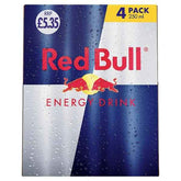 Red Bull Energy Drink 4 x 250 ml (Case of 6)  Adomoo